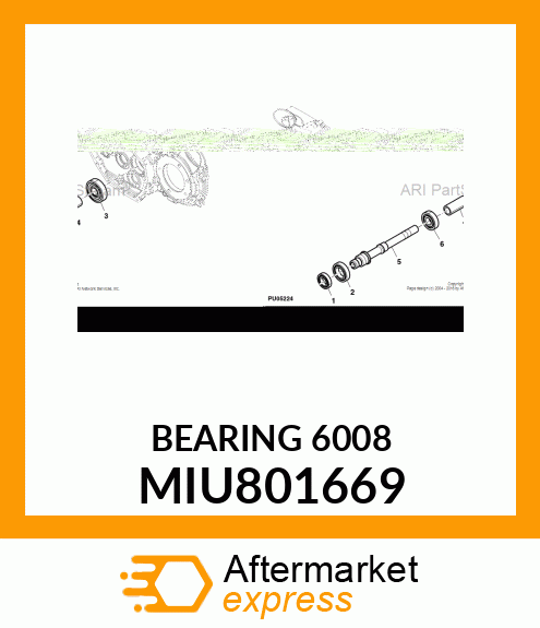 BEARING 6008 MIU801669