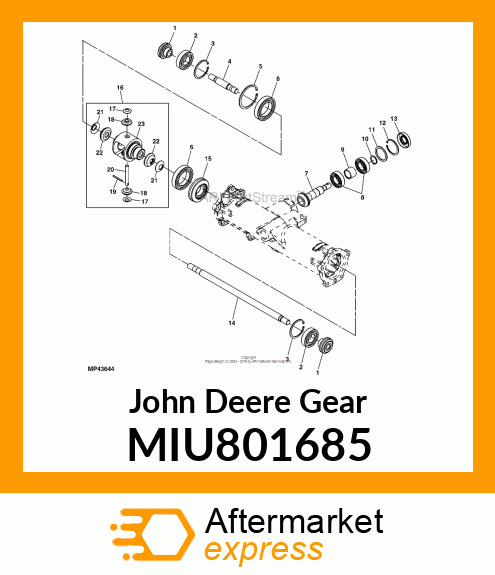 INPUT GEAR 11T MIU801685