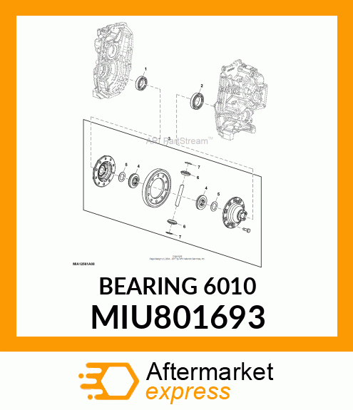 BEARING 6010 MIU801693