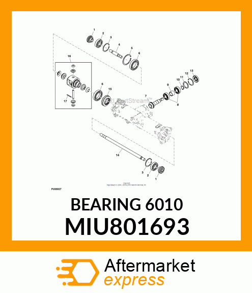 BEARING 6010 MIU801693