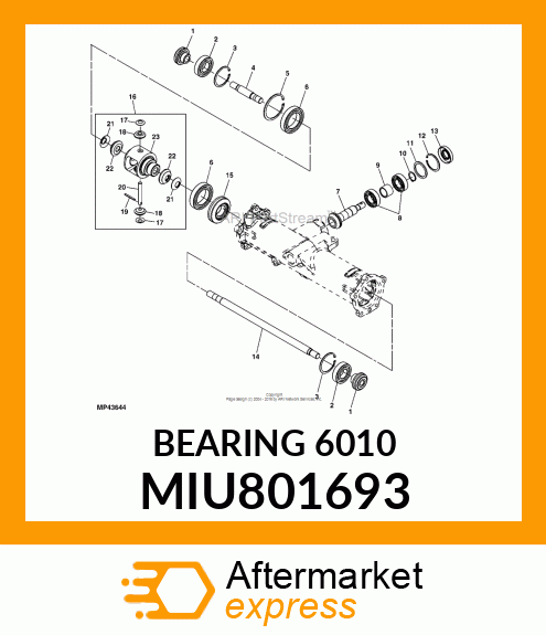 BEARING 6010 MIU801693