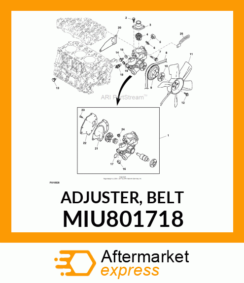 ADJUSTER, BELT MIU801718