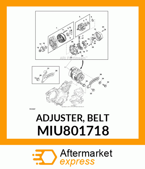 ADJUSTER, BELT MIU801718