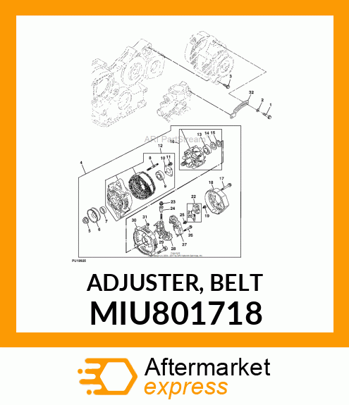 ADJUSTER, BELT MIU801718