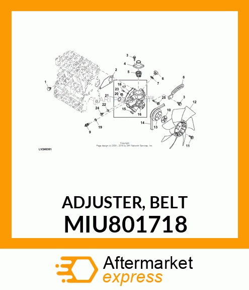 ADJUSTER, BELT MIU801718