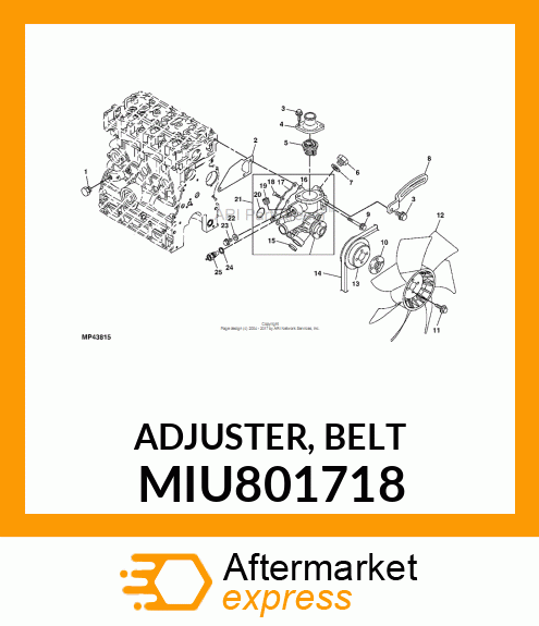 ADJUSTER, BELT MIU801718