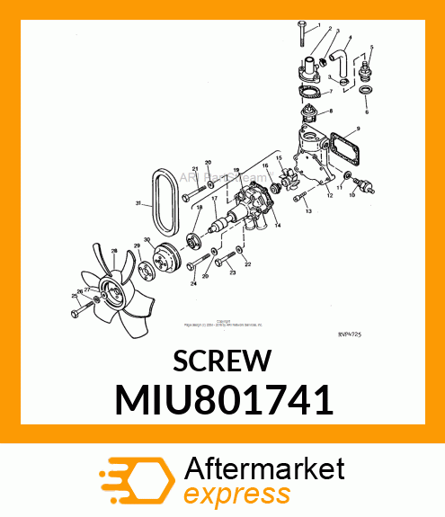 SEAL BOLT M8 MIU801741