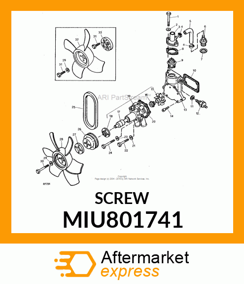 SEAL BOLT M8 MIU801741