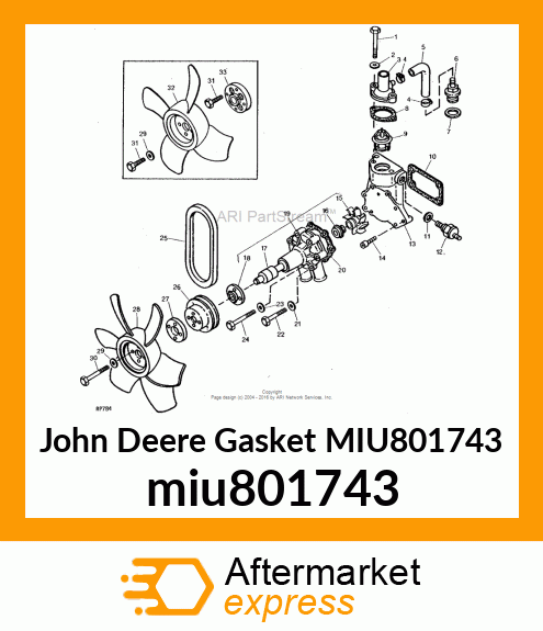 GASKET, CW miu801743