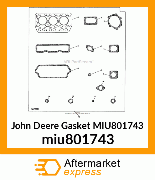 GASKET, CW miu801743