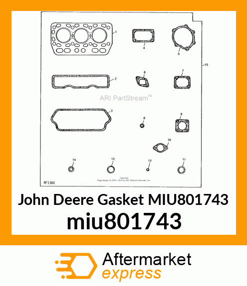 GASKET, CW miu801743