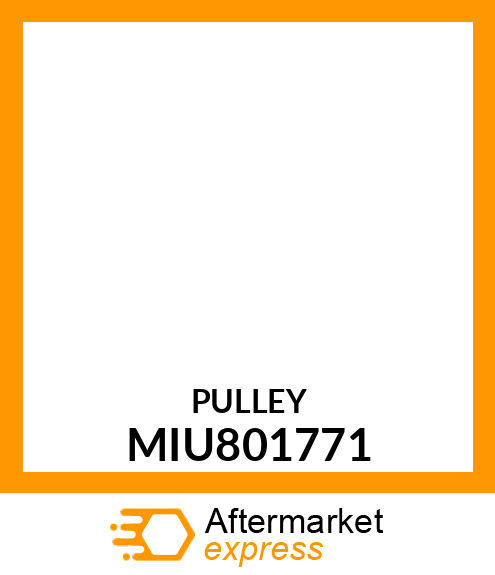 PULLEY 6 MIU801771