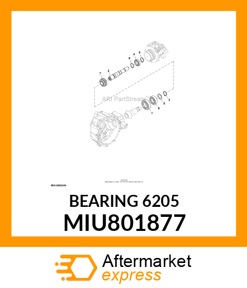 BEARING 6205 MIU801877