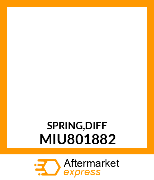 SPRING,DIFF MIU801882