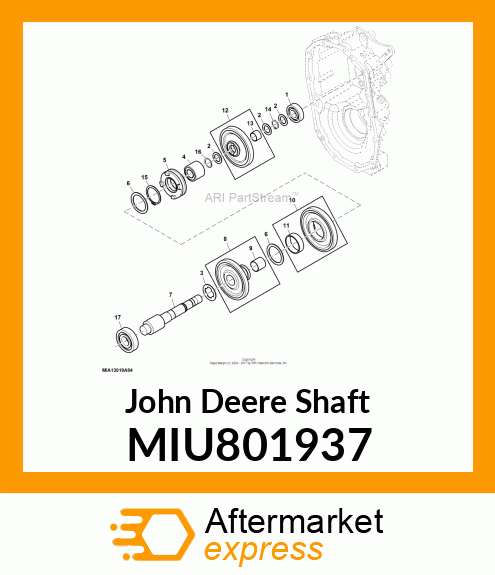 REDUCTION SHAFTBUSH MIU801937