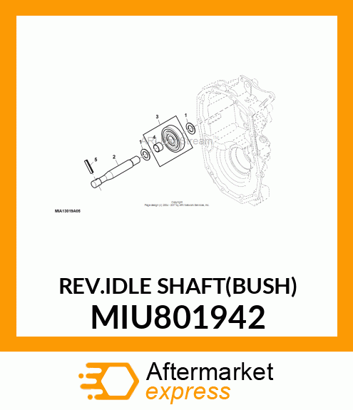 REV.IDLE SHAFT(BUSH) MIU801942