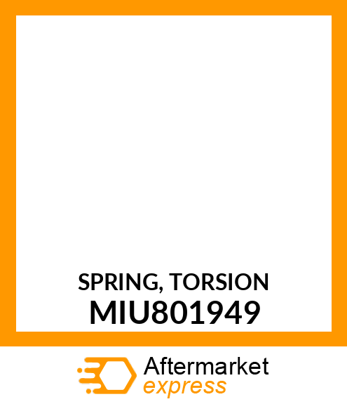 SPRING, TORSION MIU801949