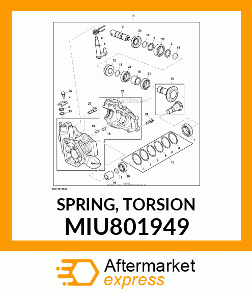 SPRING, TORSION MIU801949