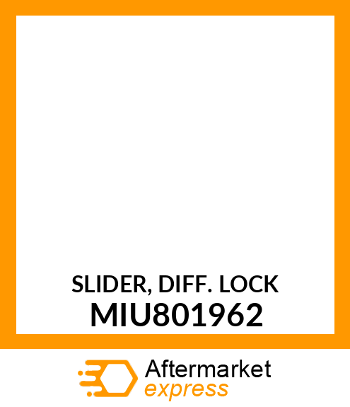 SLIDER, DIFF. LOCK MIU801962