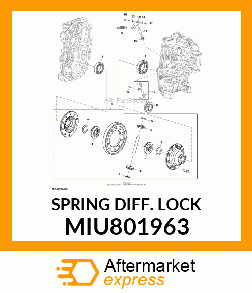 SPRING DIFF. LOCK MIU801963