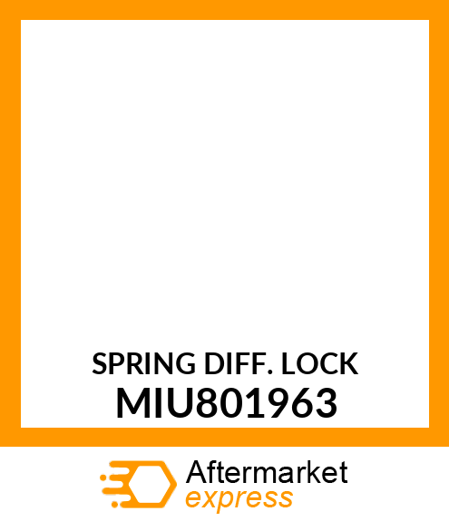 SPRING DIFF. LOCK MIU801963