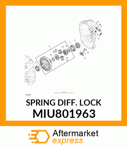 SPRING DIFF. LOCK MIU801963