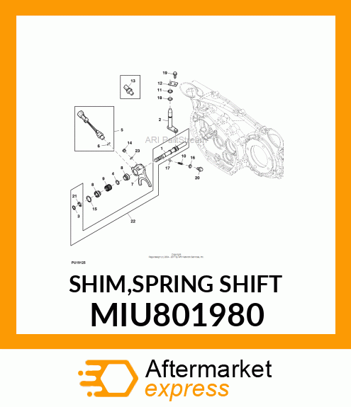 SHIM,SPRING SHIFT MIU801980