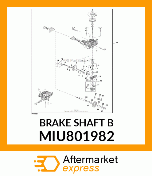 BRAKE SHAFT B MIU801982