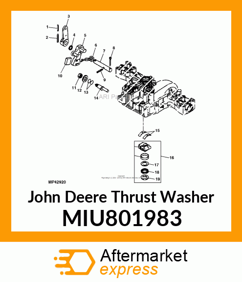 WASHER, THRUST MIU801983