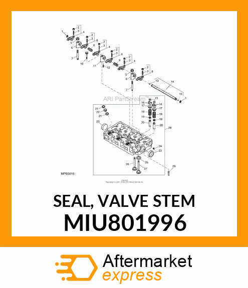 SEAL, VALVE STEM MIU801996