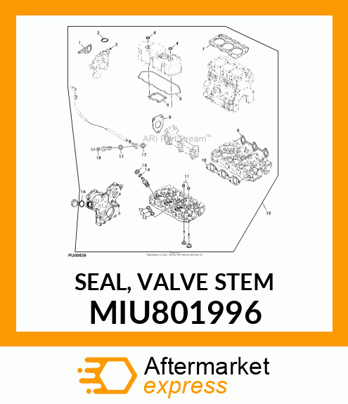 SEAL, VALVE STEM MIU801996