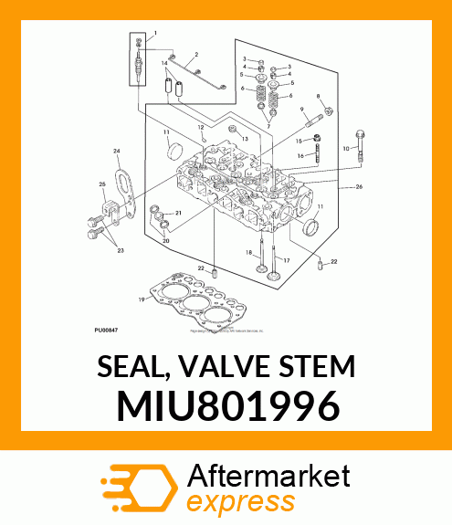 SEAL, VALVE STEM MIU801996