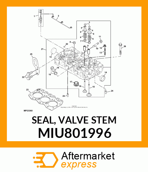 SEAL, VALVE STEM MIU801996