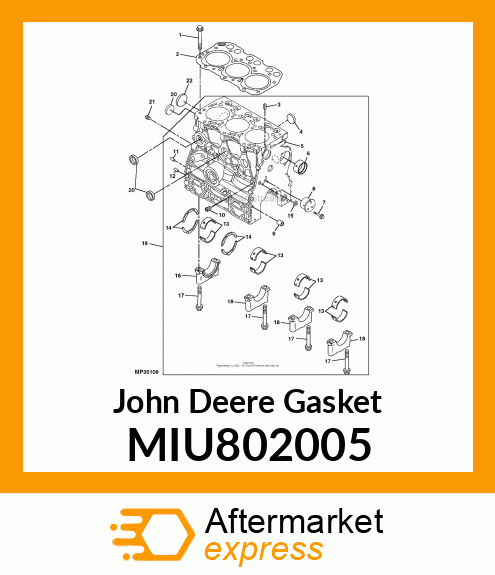 GASKET, HEAD MIU802005