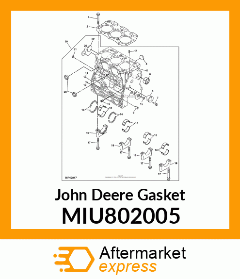 GASKET, HEAD MIU802005