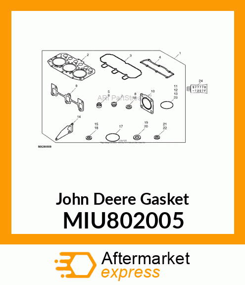 GASKET, HEAD MIU802005