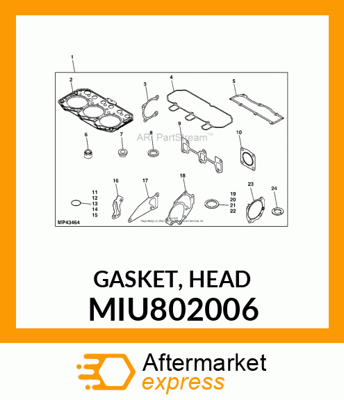 GASKET, HEAD MIU802006