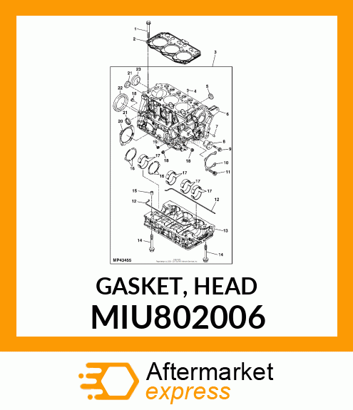 GASKET, HEAD MIU802006