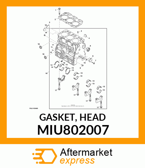 GASKET, HEAD MIU802007