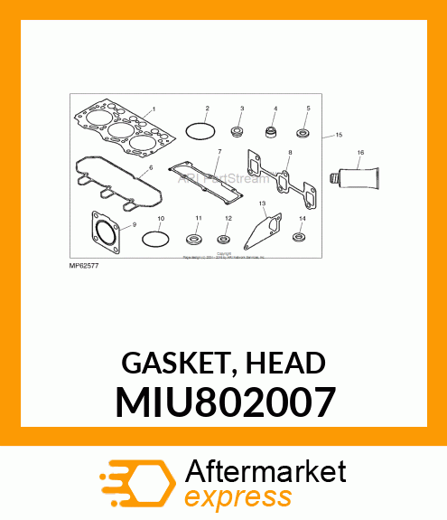 GASKET, HEAD MIU802007