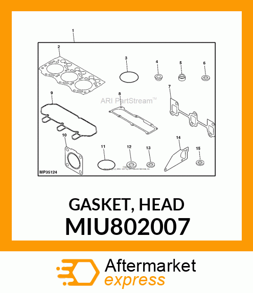 GASKET, HEAD MIU802007