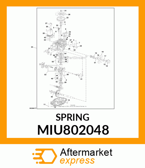 RETURN SPRING MIU802048