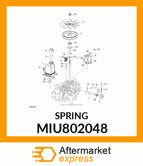 RETURN SPRING MIU802048