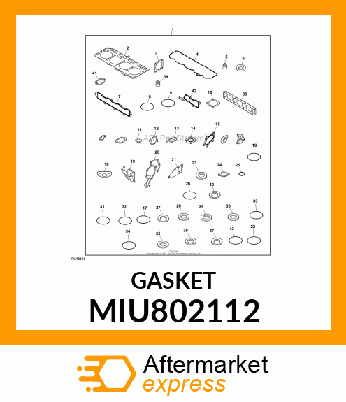 GASKET, COLLECTOR MIU802112