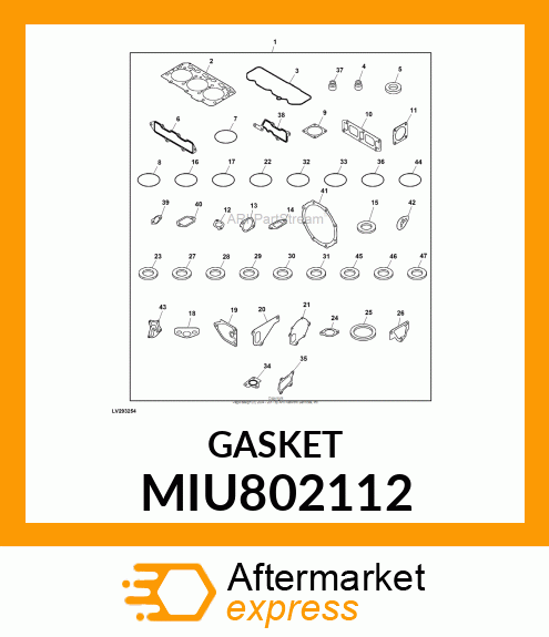 GASKET, COLLECTOR MIU802112