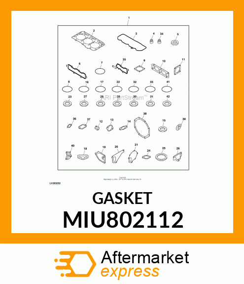 GASKET, COLLECTOR MIU802112