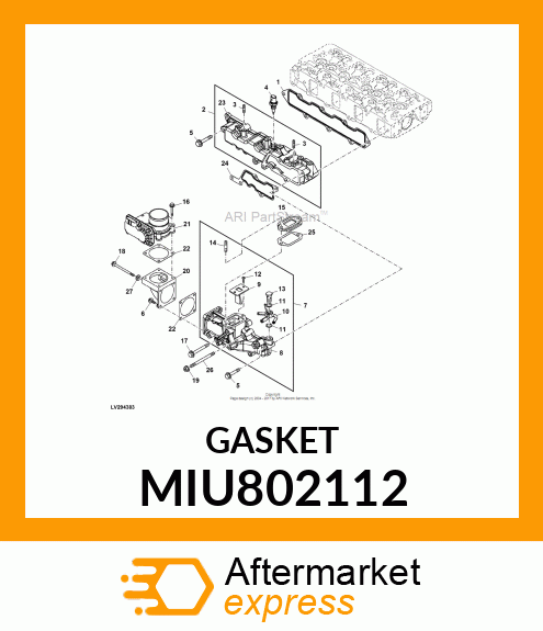 GASKET, COLLECTOR MIU802112