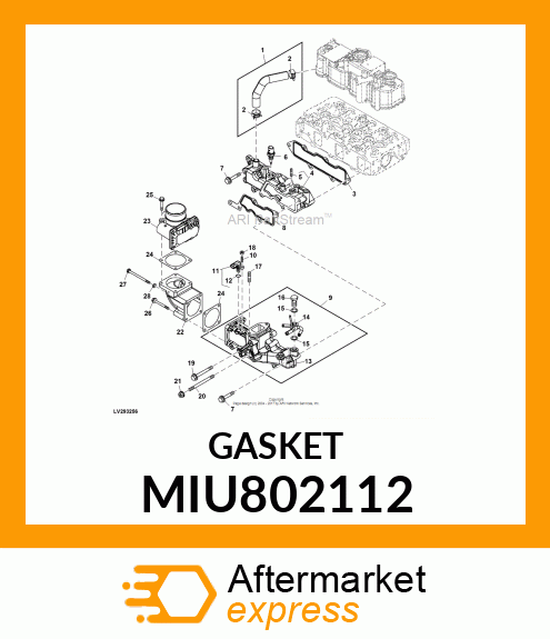 GASKET, COLLECTOR MIU802112