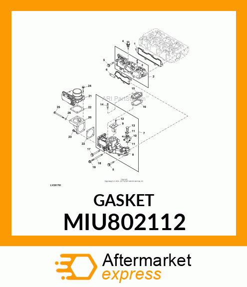 GASKET, COLLECTOR MIU802112