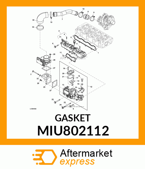 GASKET, COLLECTOR MIU802112